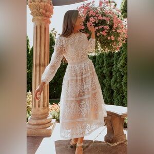 Ivy City Co Sicily Champagne Dress